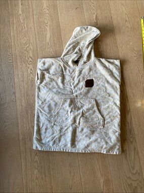 SlowTide Kids Hooded Poncho Rain Cover - Cream